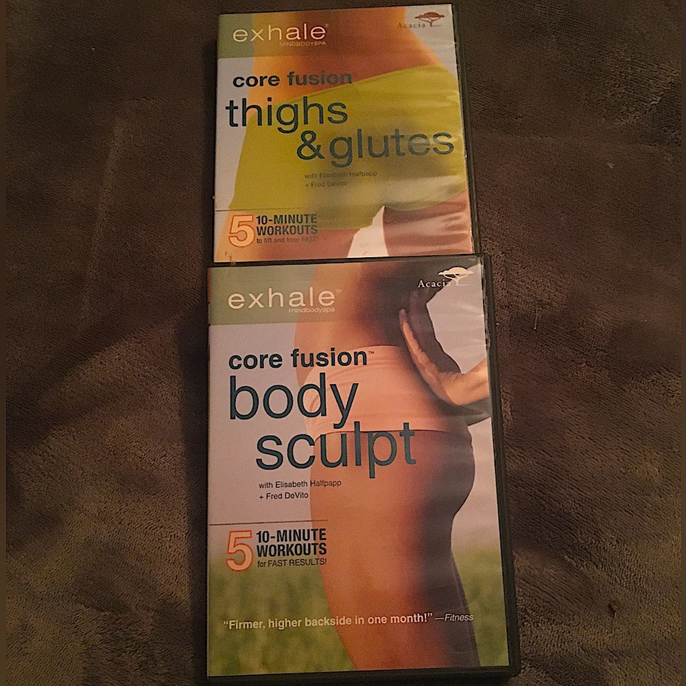 Core Fusion “Body Sculpt” & “Thighs & Glutes” Fitness DVD’s